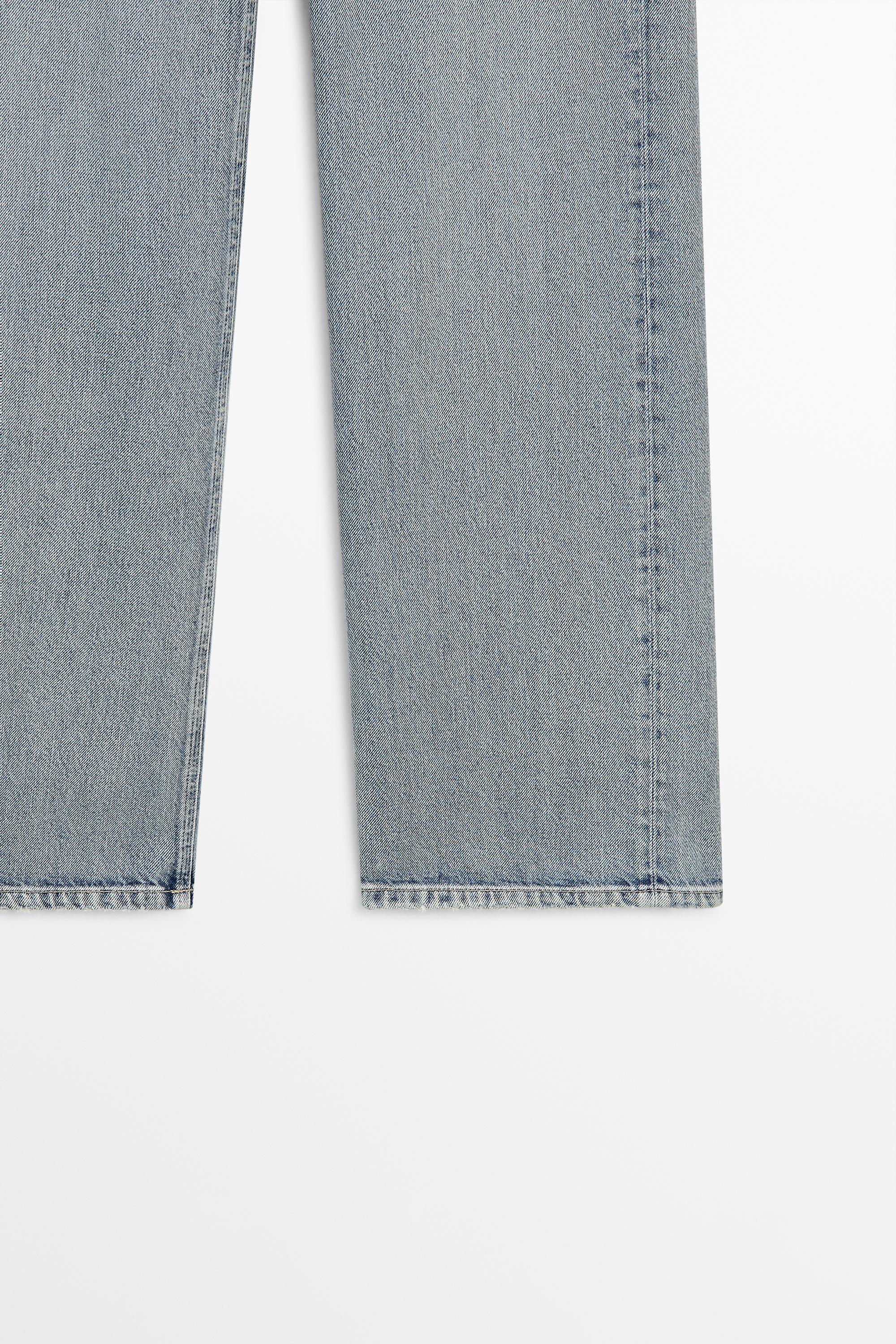 Jean wide leg taille moyenne